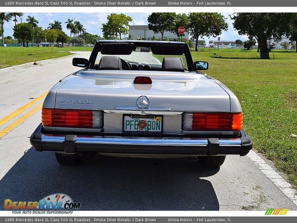 Smoke Silver Metallic 1986 Mercedes-Benz SL Class 560 SL Roadster Photo #7