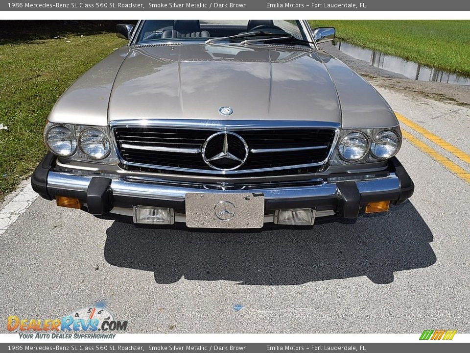 Smoke Silver Metallic 1986 Mercedes-Benz SL Class 560 SL Roadster Photo #8