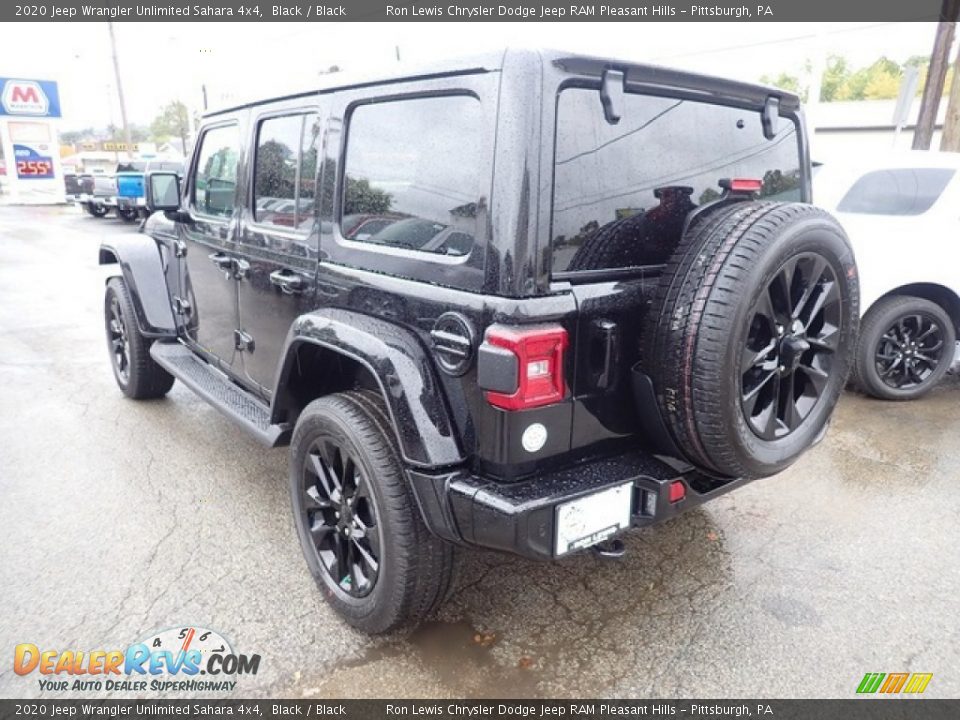 2020 Jeep Wrangler Unlimited Sahara 4x4 Black / Black Photo #3