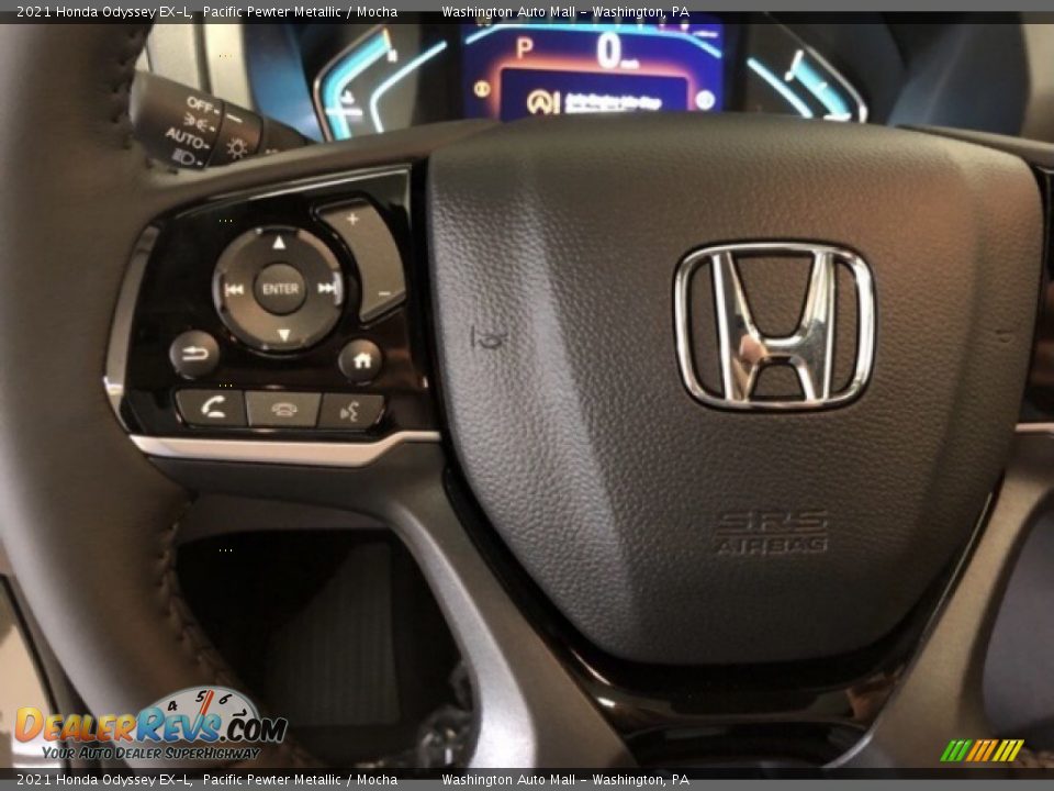 2021 Honda Odyssey EX-L Pacific Pewter Metallic / Mocha Photo #13