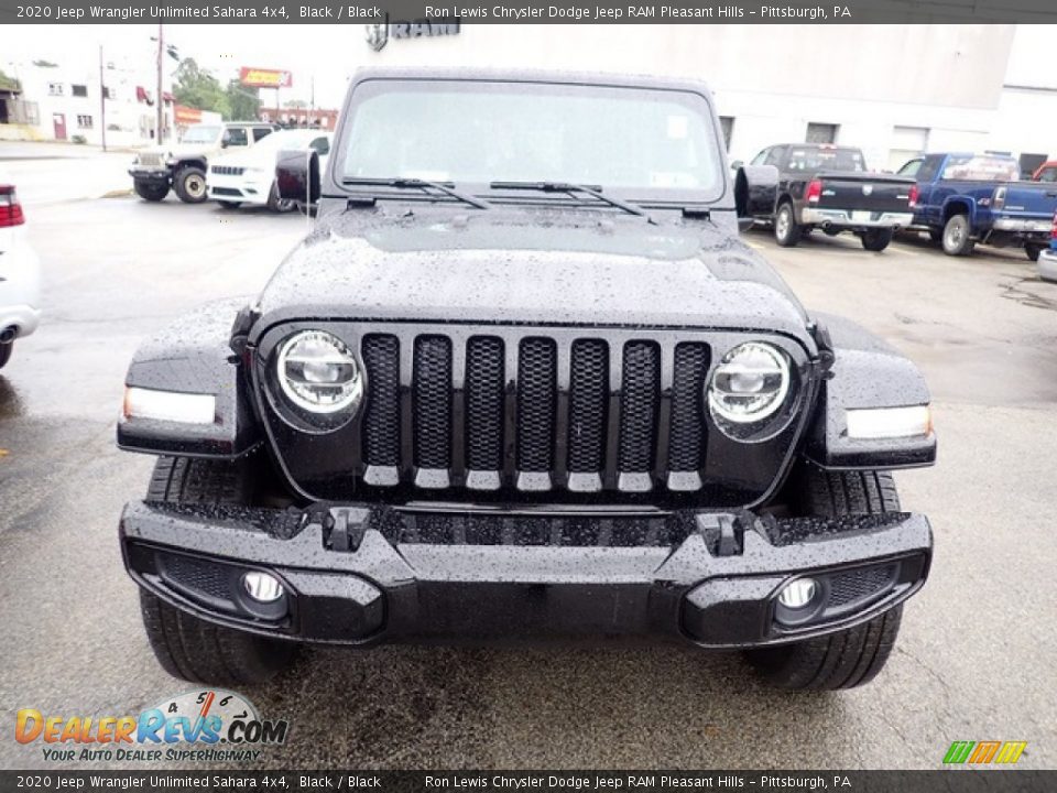 2020 Jeep Wrangler Unlimited Sahara 4x4 Black / Black Photo #7