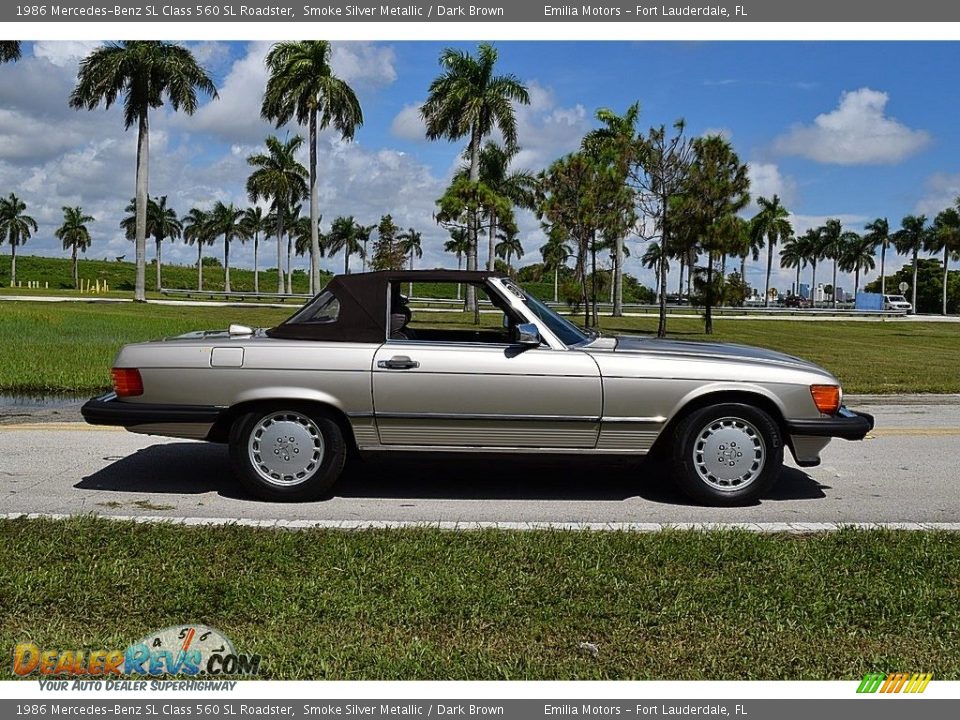 Smoke Silver Metallic 1986 Mercedes-Benz SL Class 560 SL Roadster Photo #16