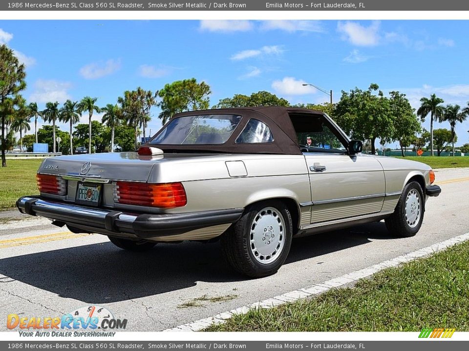 Smoke Silver Metallic 1986 Mercedes-Benz SL Class 560 SL Roadster Photo #17