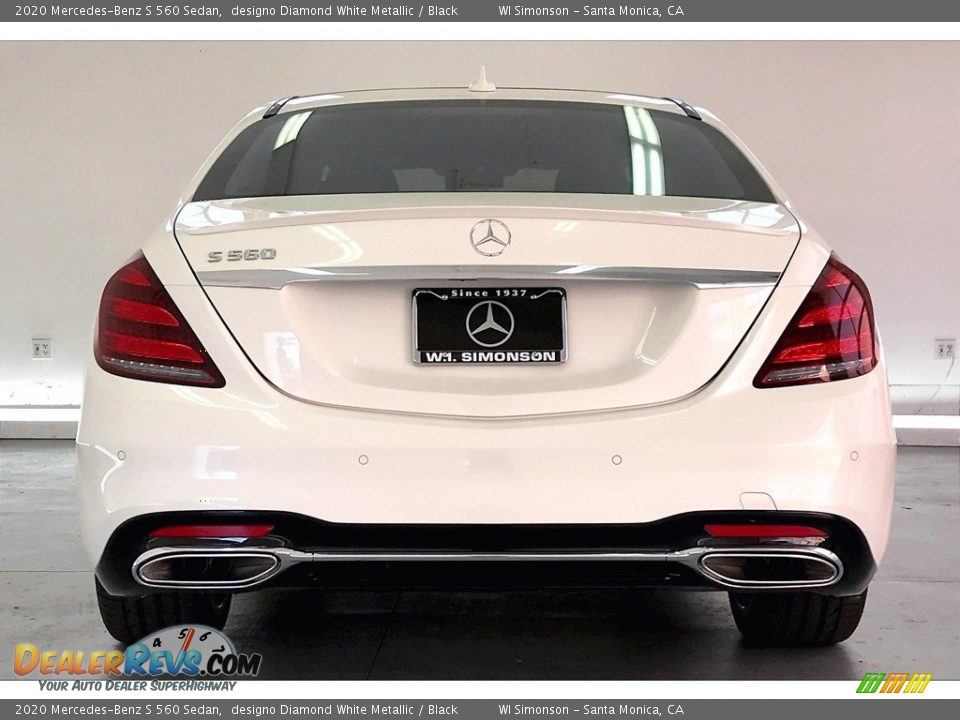 2020 Mercedes-Benz S 560 Sedan designo Diamond White Metallic / Black Photo #3