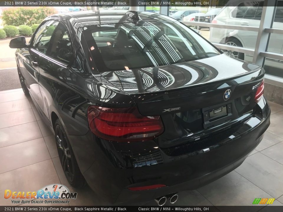 2021 BMW 2 Series 230i xDrive Coupe Black Sapphire Metallic / Black Photo #2