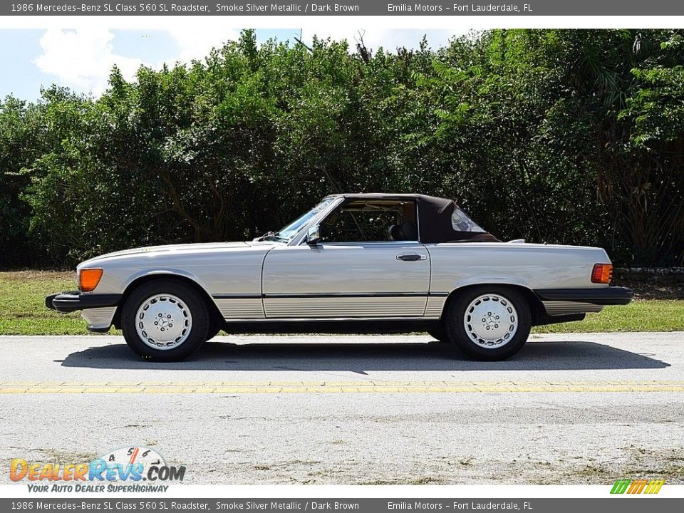 Smoke Silver Metallic 1986 Mercedes-Benz SL Class 560 SL Roadster Photo #24