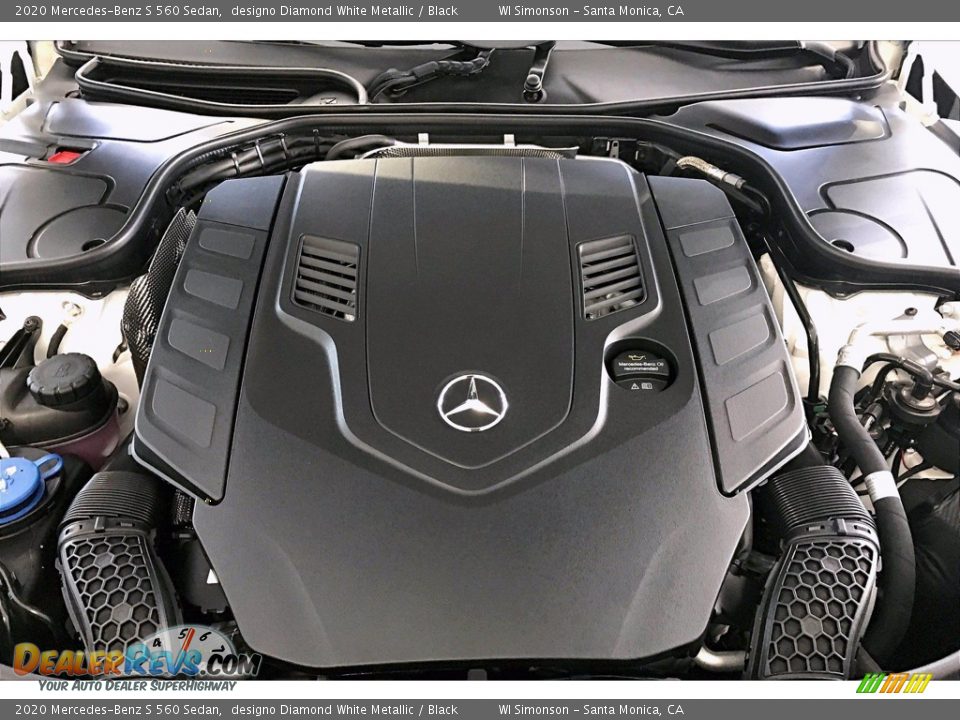 2020 Mercedes-Benz S 560 Sedan designo Diamond White Metallic / Black Photo #8