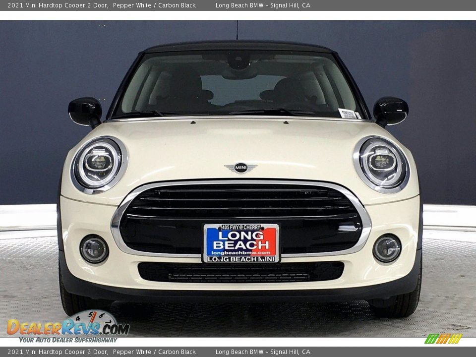 2021 Mini Hardtop Cooper 2 Door Pepper White / Carbon Black Photo #2