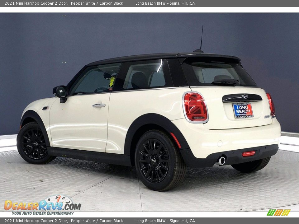 2021 Mini Hardtop Cooper 2 Door Pepper White / Carbon Black Photo #3