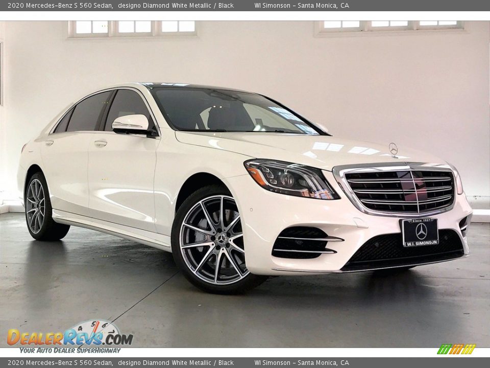 2020 Mercedes-Benz S 560 Sedan designo Diamond White Metallic / Black Photo #12