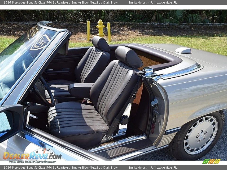 Front Seat of 1986 Mercedes-Benz SL Class 560 SL Roadster Photo #33