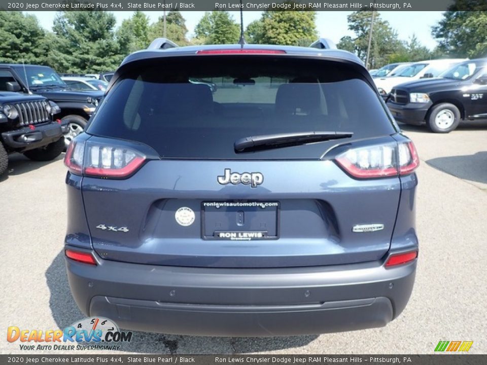 2020 Jeep Cherokee Latitude Plus 4x4 Slate Blue Pearl / Black Photo #6