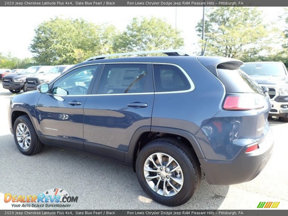 2020 Jeep Cherokee Latitude Plus 4x4 Slate Blue Pearl / Black Photo #8