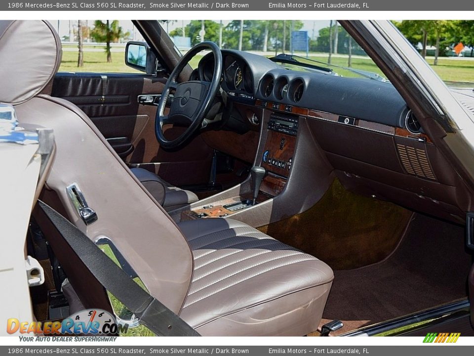 Dark Brown Interior - 1986 Mercedes-Benz SL Class 560 SL Roadster Photo #37