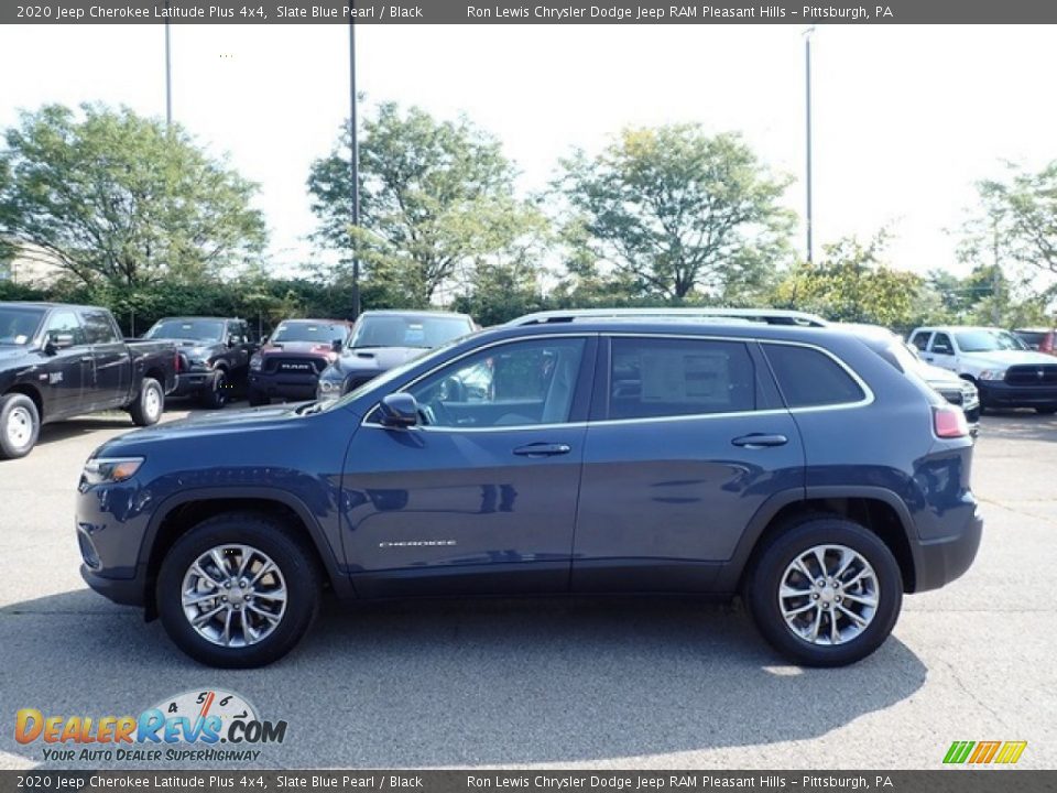 2020 Jeep Cherokee Latitude Plus 4x4 Slate Blue Pearl / Black Photo #9