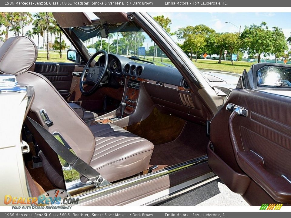 Dark Brown Interior - 1986 Mercedes-Benz SL Class 560 SL Roadster Photo #38