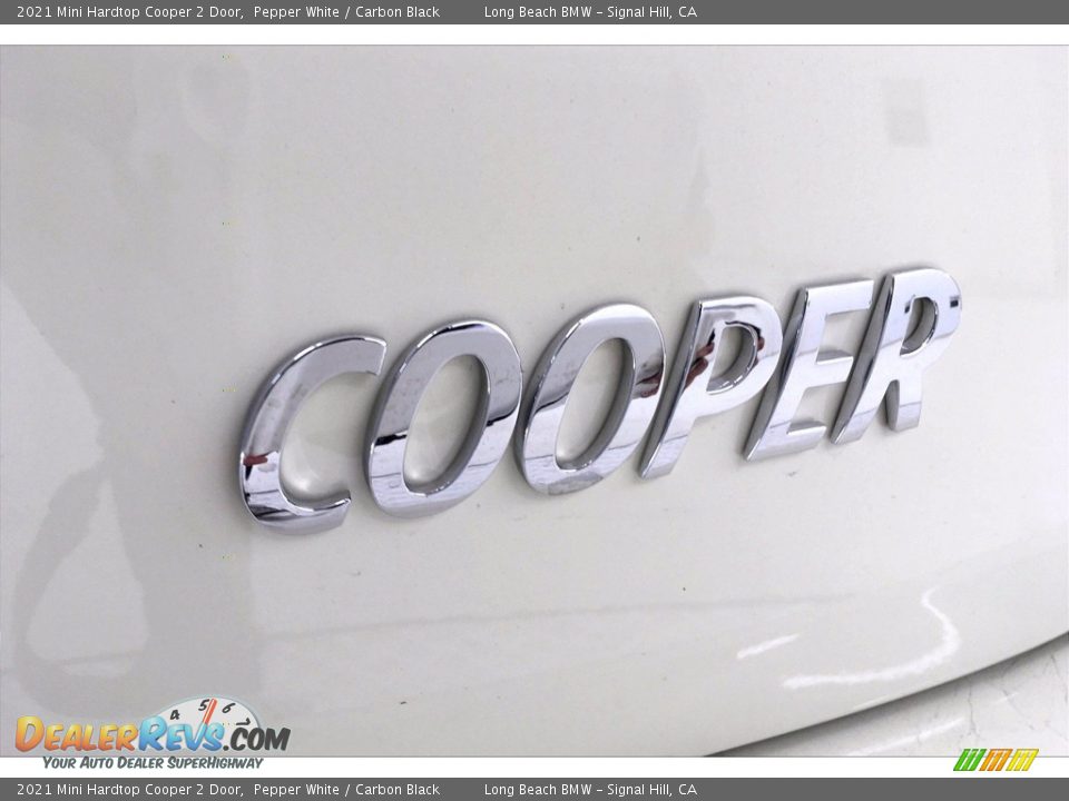 2021 Mini Hardtop Cooper 2 Door Pepper White / Carbon Black Photo #16