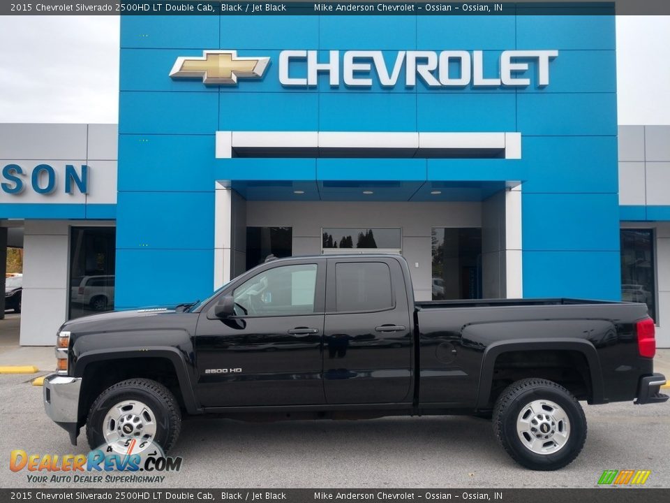 2015 Chevrolet Silverado 2500HD LT Double Cab Black / Jet Black Photo #1