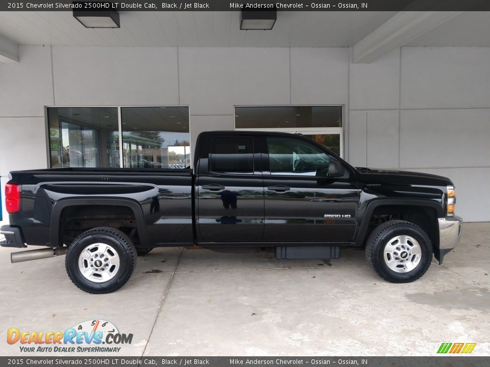 2015 Chevrolet Silverado 2500HD LT Double Cab Black / Jet Black Photo #3