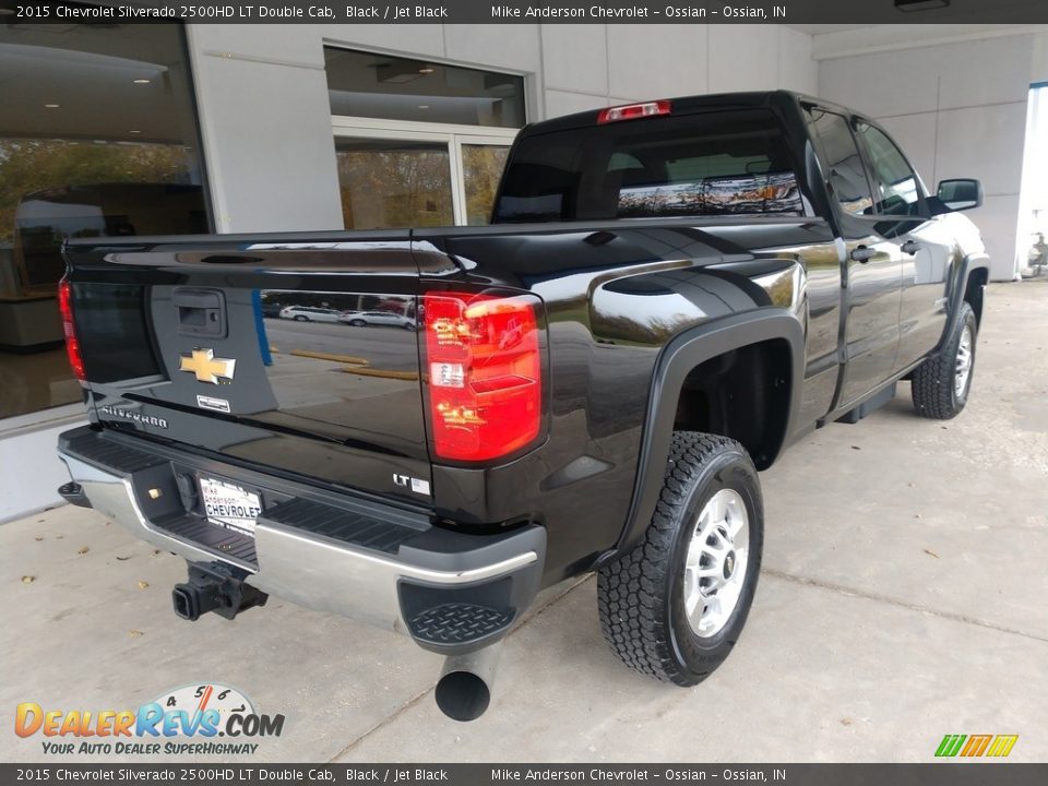 2015 Chevrolet Silverado 2500HD LT Double Cab Black / Jet Black Photo #4