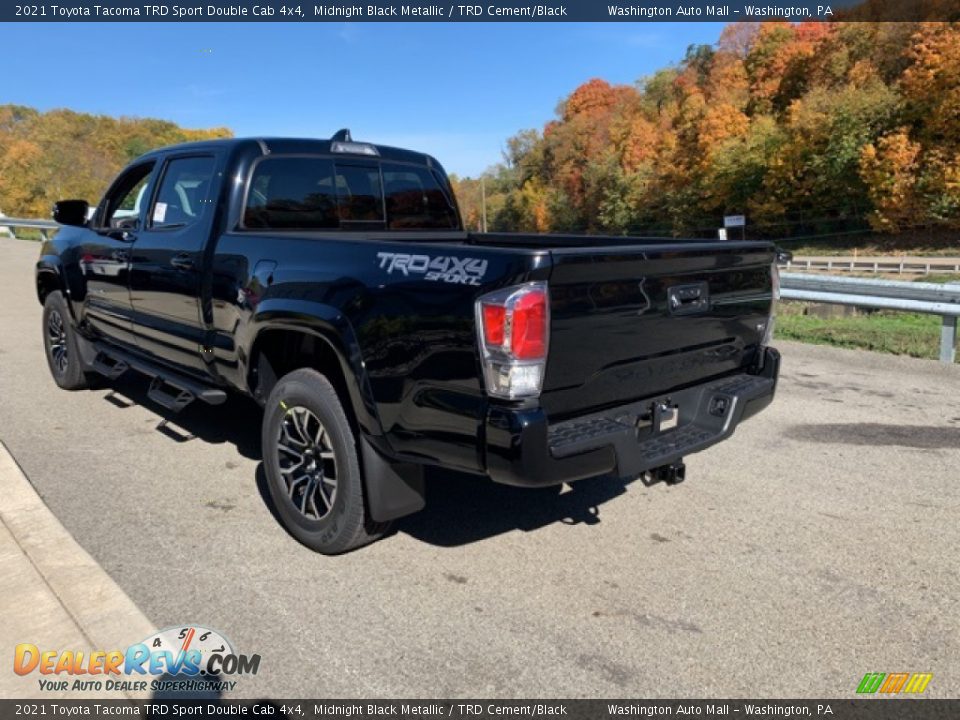 2021 Toyota Tacoma TRD Sport Double Cab 4x4 Midnight Black Metallic / TRD Cement/Black Photo #2