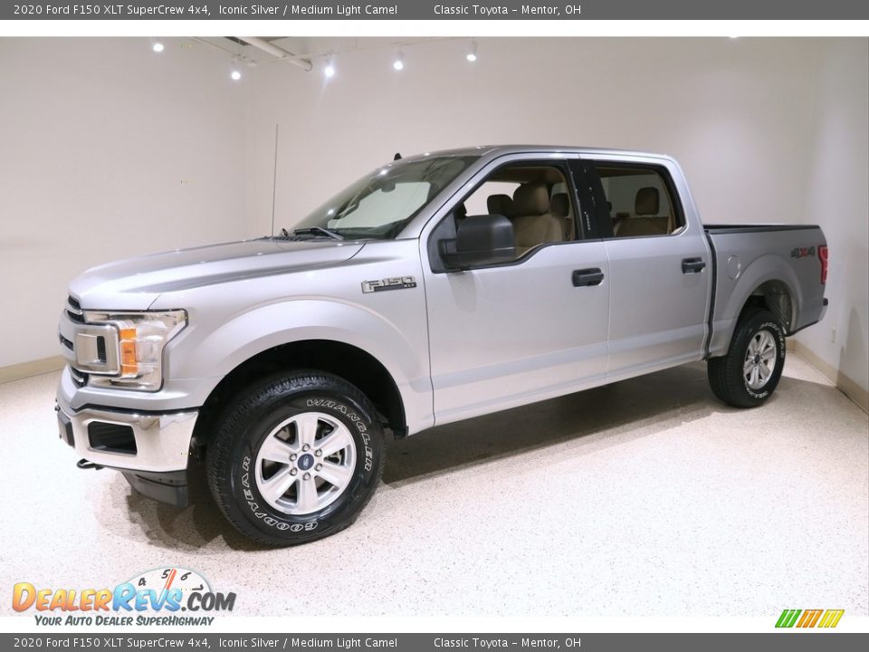 2020 Ford F150 XLT SuperCrew 4x4 Iconic Silver / Medium Light Camel Photo #3