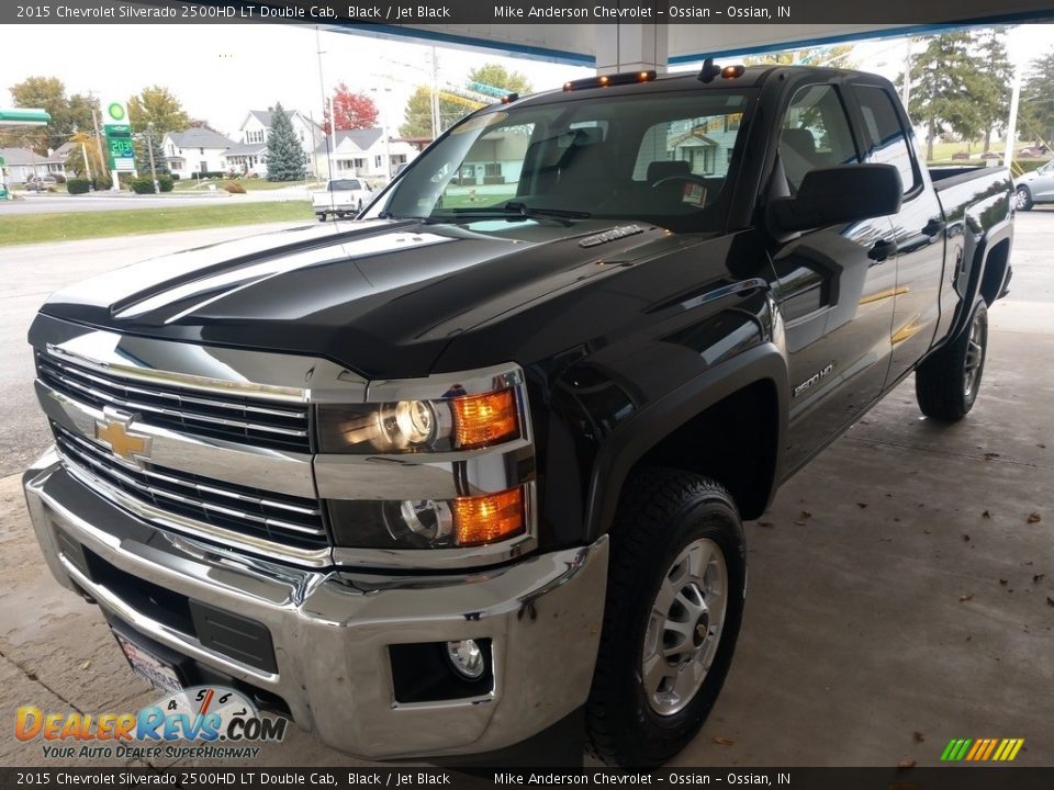 2015 Chevrolet Silverado 2500HD LT Double Cab Black / Jet Black Photo #8