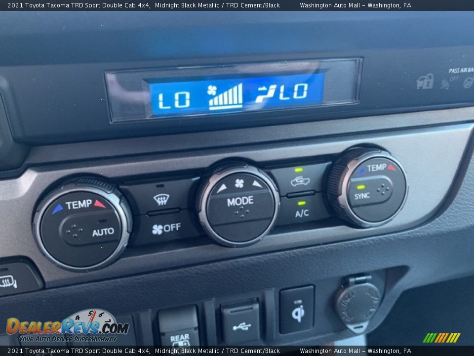 2021 Toyota Tacoma TRD Sport Double Cab 4x4 Midnight Black Metallic / TRD Cement/Black Photo #5