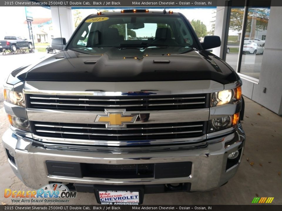 2015 Chevrolet Silverado 2500HD LT Double Cab Black / Jet Black Photo #9