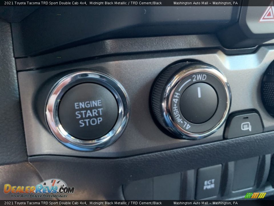 2021 Toyota Tacoma TRD Sport Double Cab 4x4 Midnight Black Metallic / TRD Cement/Black Photo #7