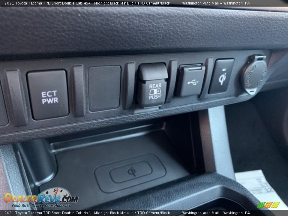 2021 Toyota Tacoma TRD Sport Double Cab 4x4 Midnight Black Metallic / TRD Cement/Black Photo #8