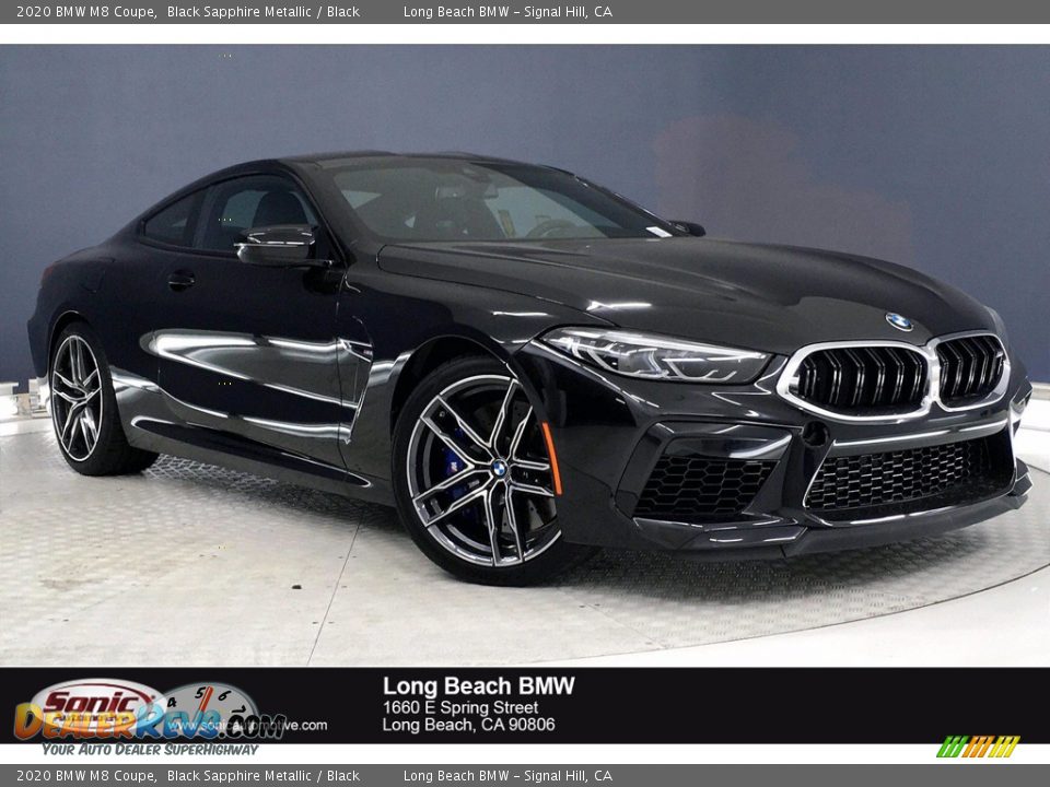 2020 BMW M8 Coupe Black Sapphire Metallic / Black Photo #1