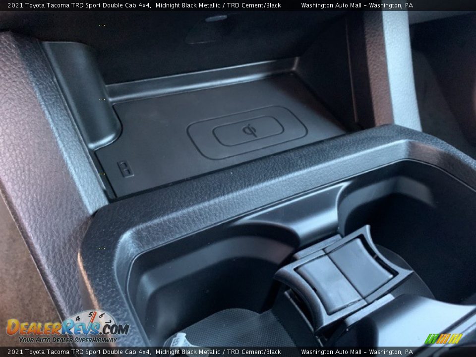 2021 Toyota Tacoma TRD Sport Double Cab 4x4 Midnight Black Metallic / TRD Cement/Black Photo #9