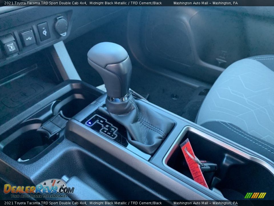 2021 Toyota Tacoma TRD Sport Double Cab 4x4 Midnight Black Metallic / TRD Cement/Black Photo #10