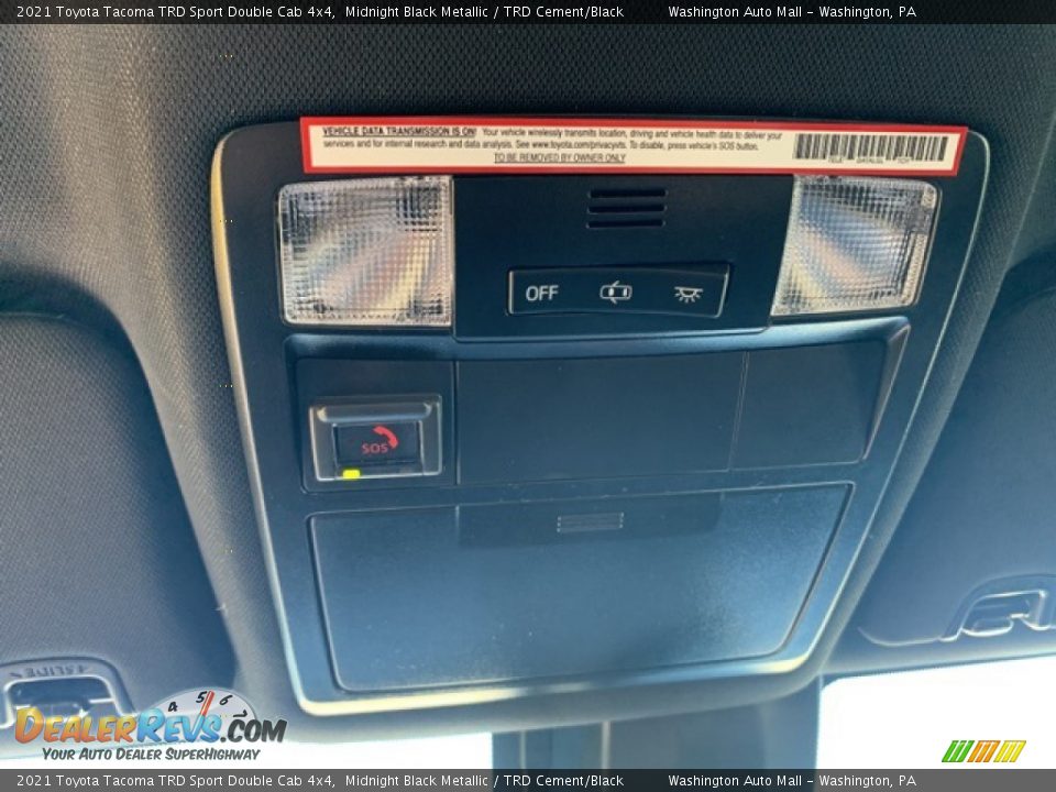 2021 Toyota Tacoma TRD Sport Double Cab 4x4 Midnight Black Metallic / TRD Cement/Black Photo #11