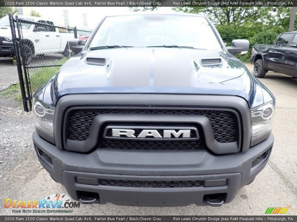 2020 Ram 1500 Classic Warlock Quad Cab 4x4 Patriot Blue Pearl / Black/Diesel Gray Photo #8