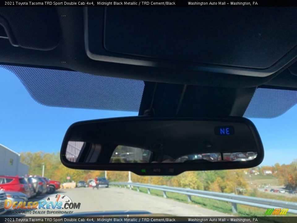 2021 Toyota Tacoma TRD Sport Double Cab 4x4 Midnight Black Metallic / TRD Cement/Black Photo #12