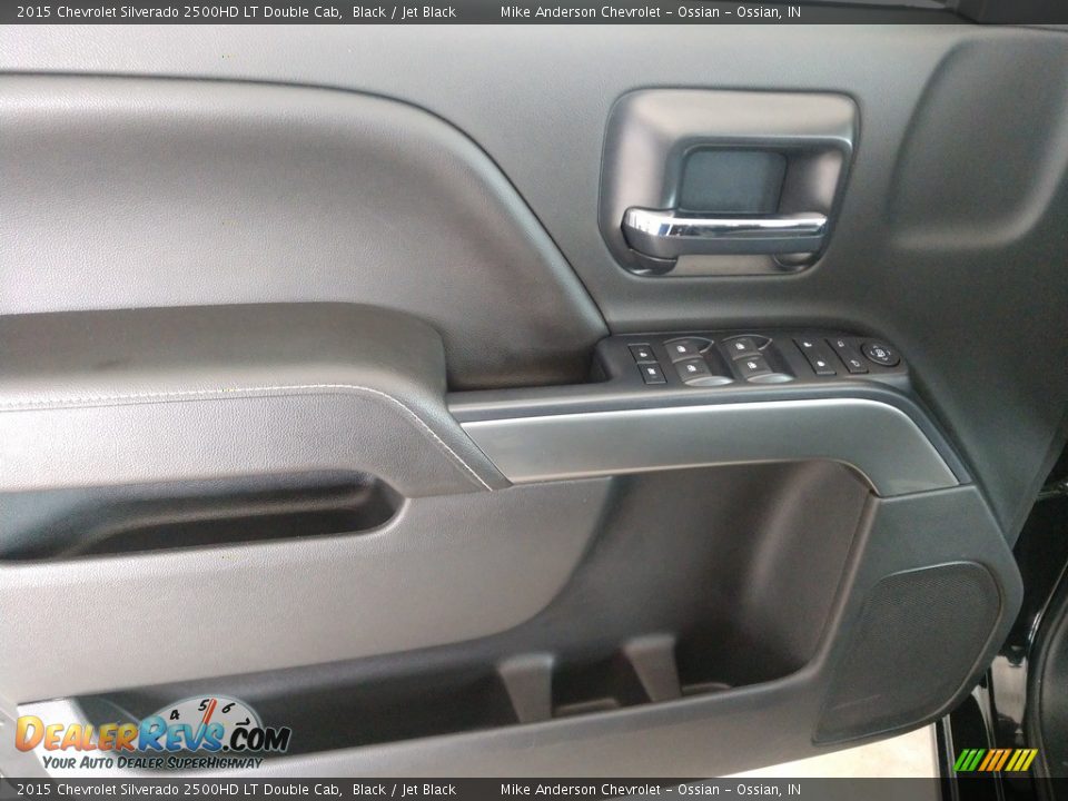 2015 Chevrolet Silverado 2500HD LT Double Cab Black / Jet Black Photo #15