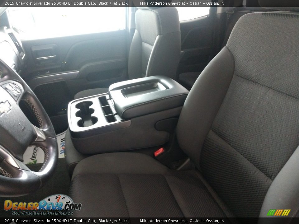 2015 Chevrolet Silverado 2500HD LT Double Cab Black / Jet Black Photo #16