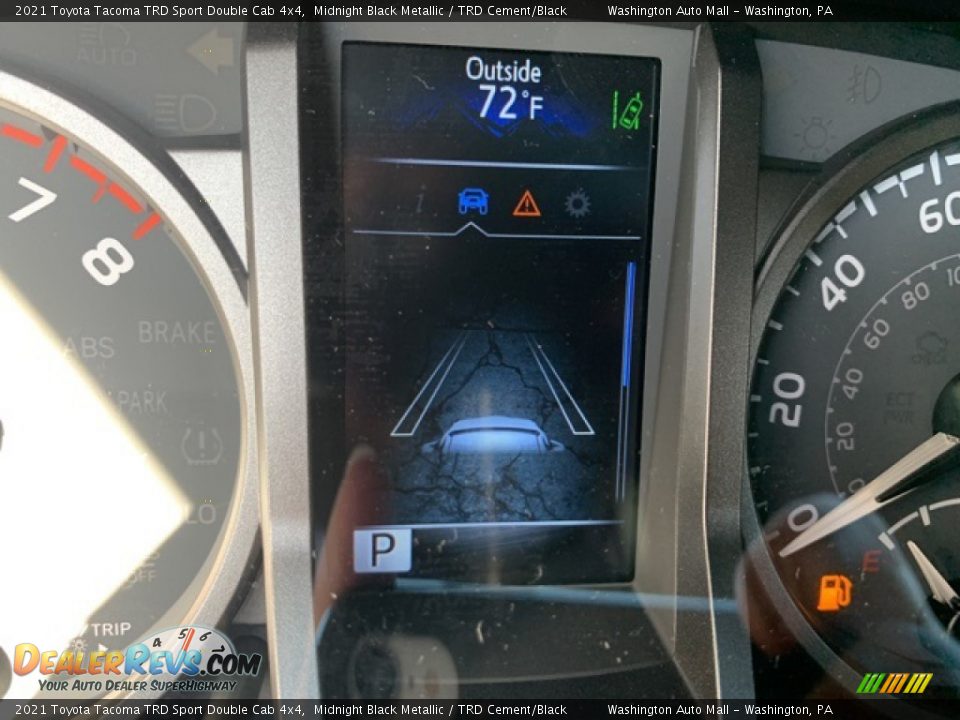 2021 Toyota Tacoma TRD Sport Double Cab 4x4 Midnight Black Metallic / TRD Cement/Black Photo #14