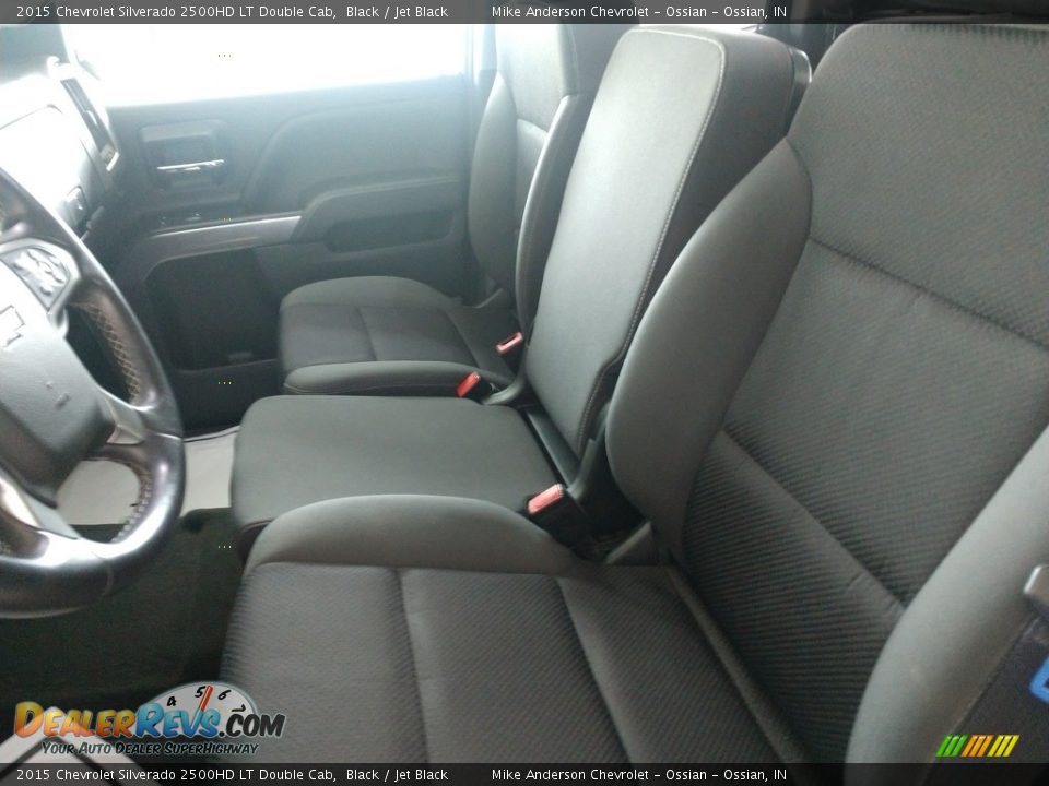 2015 Chevrolet Silverado 2500HD LT Double Cab Black / Jet Black Photo #17