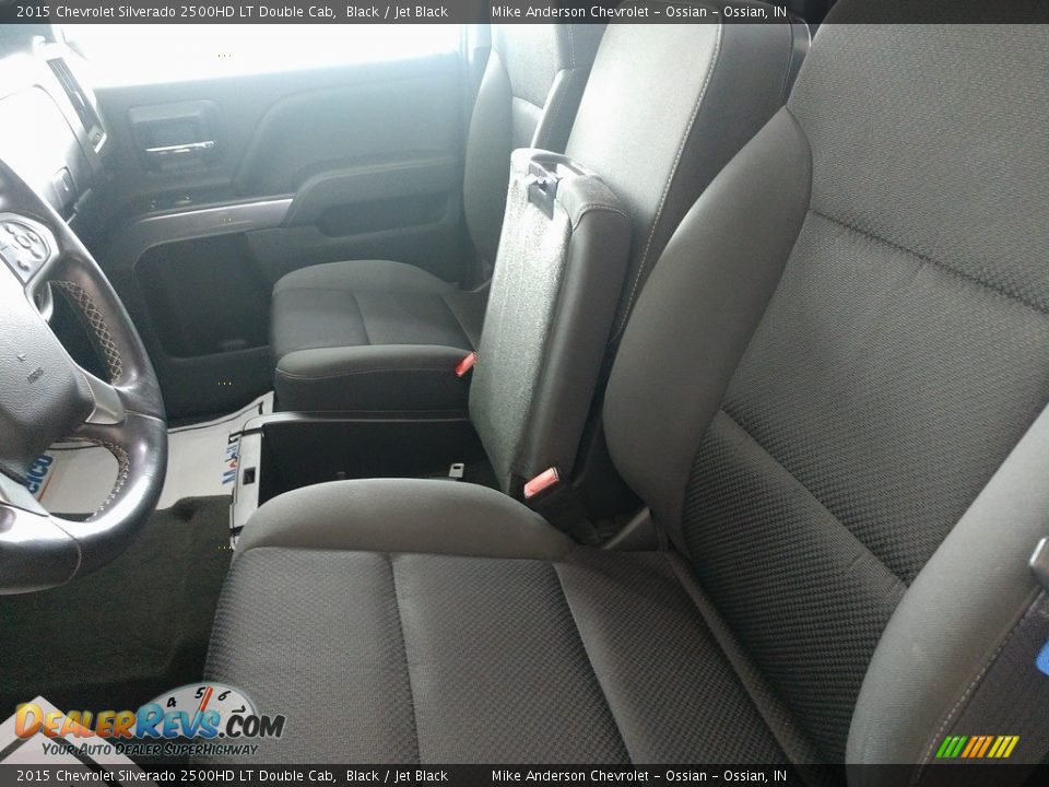 2015 Chevrolet Silverado 2500HD LT Double Cab Black / Jet Black Photo #18