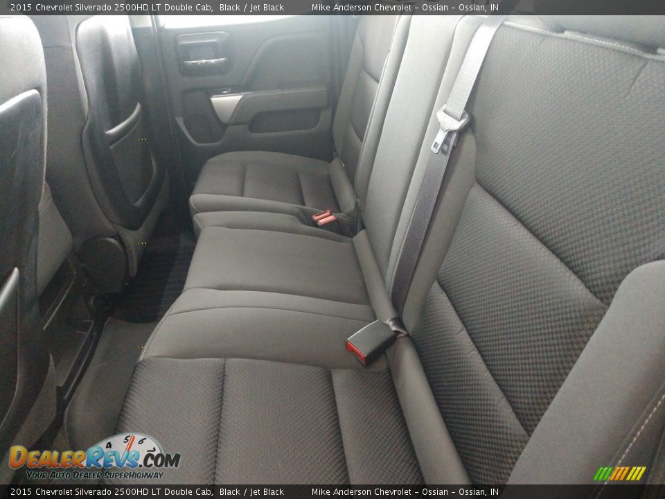 2015 Chevrolet Silverado 2500HD LT Double Cab Black / Jet Black Photo #19