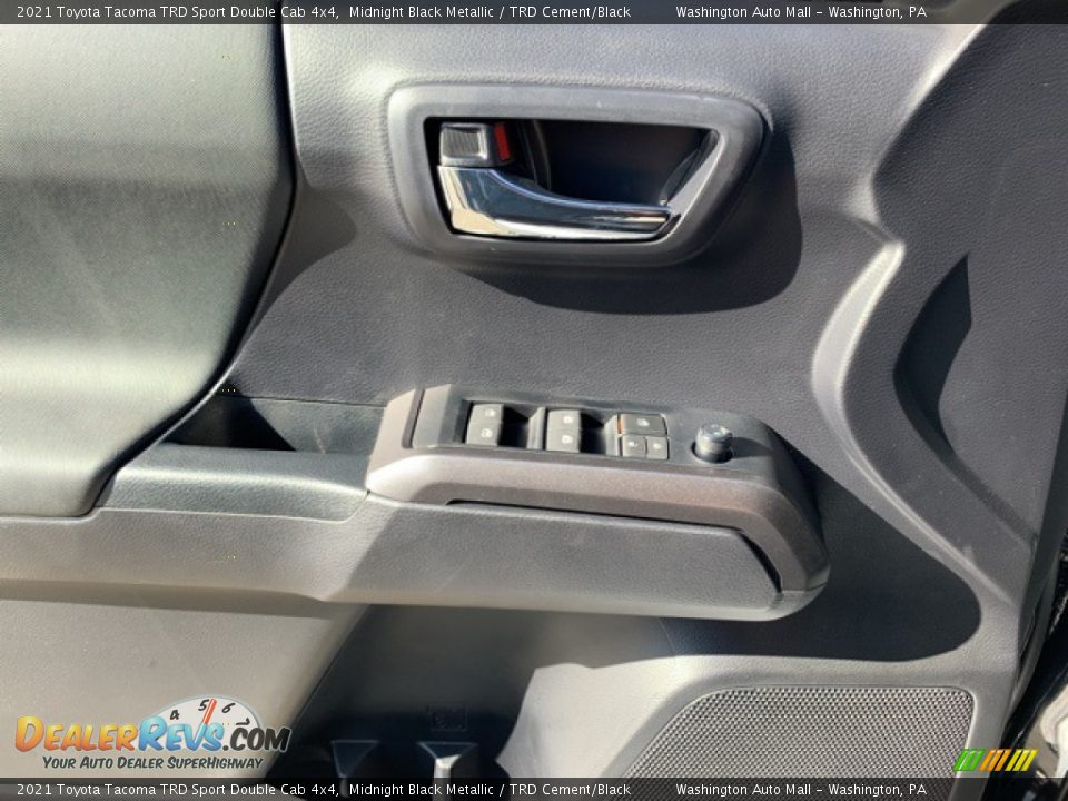 2021 Toyota Tacoma TRD Sport Double Cab 4x4 Midnight Black Metallic / TRD Cement/Black Photo #17