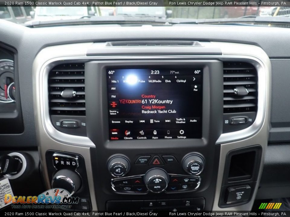 2020 Ram 1500 Classic Warlock Quad Cab 4x4 Patriot Blue Pearl / Black/Diesel Gray Photo #15