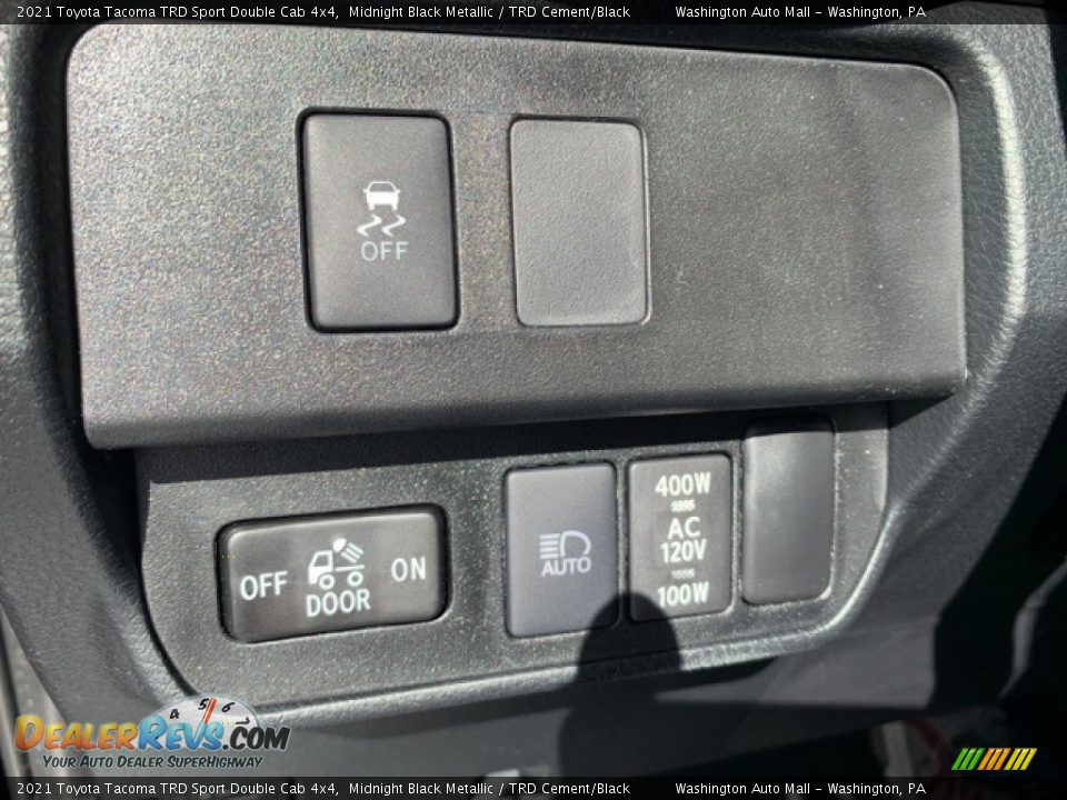2021 Toyota Tacoma TRD Sport Double Cab 4x4 Midnight Black Metallic / TRD Cement/Black Photo #18