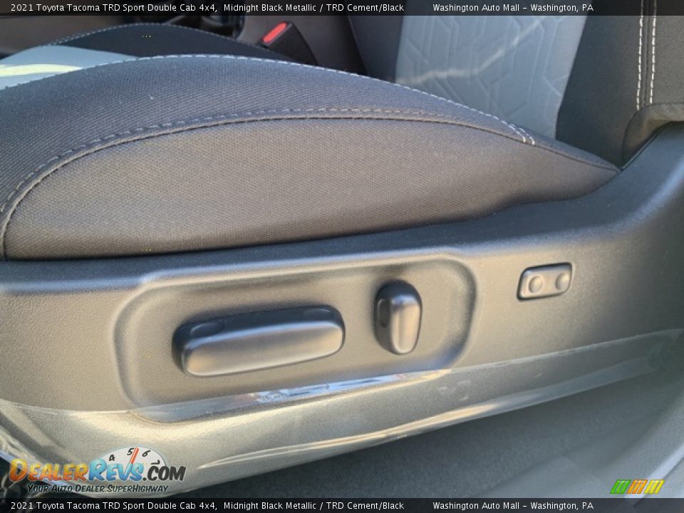 2021 Toyota Tacoma TRD Sport Double Cab 4x4 Midnight Black Metallic / TRD Cement/Black Photo #20