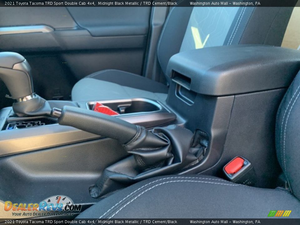 2021 Toyota Tacoma TRD Sport Double Cab 4x4 Midnight Black Metallic / TRD Cement/Black Photo #21