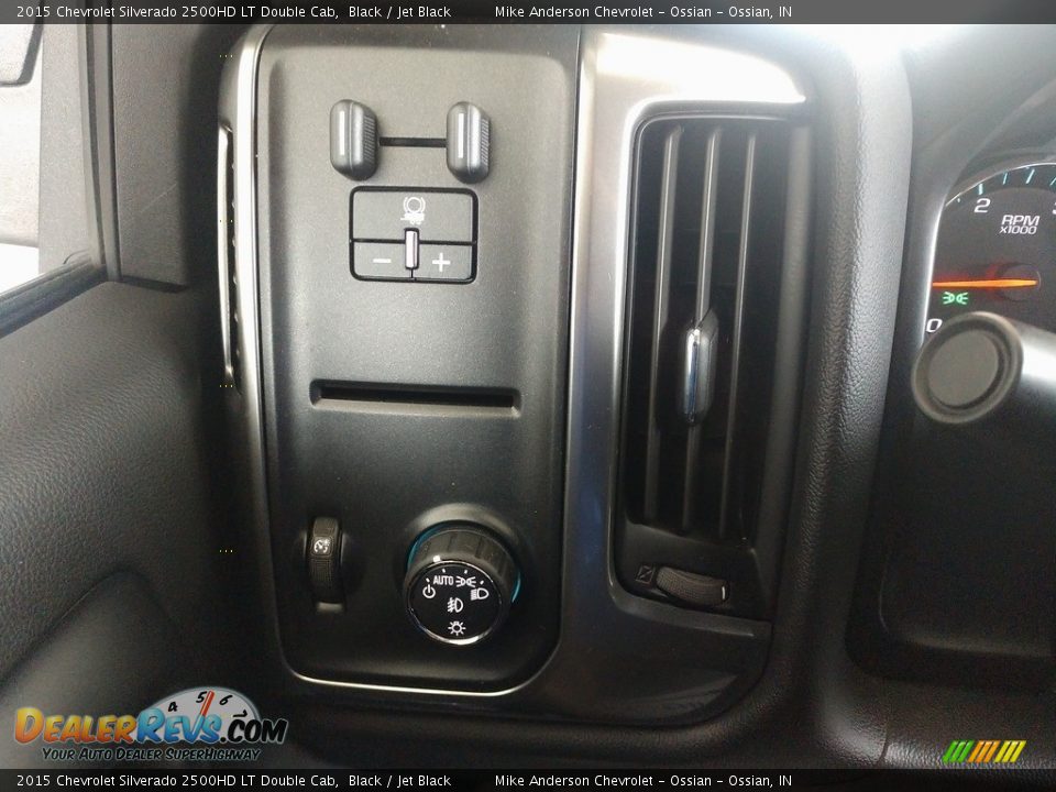 2015 Chevrolet Silverado 2500HD LT Double Cab Black / Jet Black Photo #24