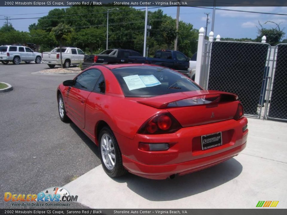 2002 Mitsubishi Eclipse GS Coupe Saronno Red / Black Photo #3